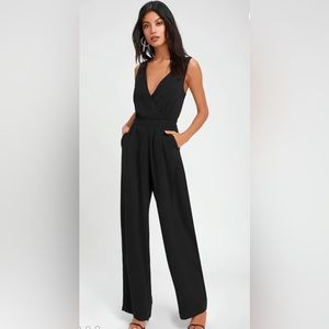 Gilli Sleeveless Black Jumpsuit, size Large